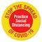 Signmission Stop The Spread Non-Slip Floor Graphic, 7in Vinyl Decal, 7" H, FD-C-7-99987 FD-C-7-99987 - alternate 1